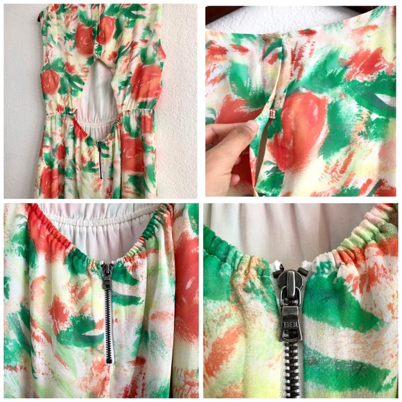 Alice + Olivia Silk Watercolor Floral Print Dress - Picture 5 of 11